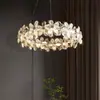 Lustre retrô francês-americano para restaurante, luminária pendente vintage de cerâmica de alta qualidade para casas de chá, lojas de roupas e pousadas