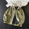 Chaqueta de dos piezas estilo retro japonés para hombre, chaqueta holgada de trabajo de marca de moda juvenil, estilo primavera y otoño