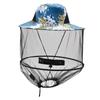 Chapéu de pescador anti-mosquito Campo ao ar livre Portátil Anti-abelha Chapéu Montanhismo Apicultura Acampamento Guarda-sol Pesca anti-sol Chapéu
