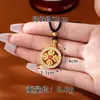 Pingente de Cabana de Ouro Areia Vietnamita Vajra Pixiu para Mulheres Que Não Desbotará Wei*Xue Mesmo Estilo Colar Chopard de Latão