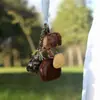 Sinos de Vento Naturais Feitos à Mão com Casca de Fruta, Chocalhos Manuais de Casca de Fruta para Alívio do Estresse, Chaveiros, Pingentes de Bolsa, Enfeites para Pendurar no Carro Venda por Atacado