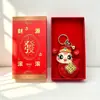 Pingente de ouro que traz boa sorte e riqueza, chaveiro com pingente de bolsa banhado a ouro rotativo, brinde para evento corporativo