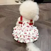 Lindo Vestido de Princesa de Verano para Gatos y Perros Pequeños como Bichón, Pomerania y Teddy; Ropa de Verano Ligera y Transpirable