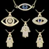 Collar para Mujer, Moda Retro Serie Ojo del Diablo, Colgante Microincrustado de Cobre Puro, Cadena para Clavícula Personalizada de Moda, Accesorio de Cadena para el Cuello