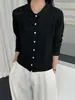 Cárdigan abierto de lana de punto fino para mujer con diseño calado, adecuado para primavera y otoño, que ofrece un aspecto elegante, transpirable y texturizado con un ajuste suave y holgado, perfecto como capa exterior