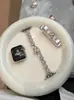 Saturno Metal Reina Madre Diamante Redondo Correa Elástica Adecuado para Apple Watch iWatch 12ª Generación 11/10Ultrase