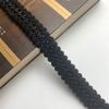 2cm Preto Chanel Estilo Renda Acessórios DIY Feito à Mão Cinto Tecido Roupas Gola Punho Placket Tira Decorativa