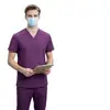 Traje Médico Separado para Lavagem das Mãos Conjunto de Manga Curta Traje Cirúrgico Roupa de Trabalho para Equipe Médica Fábrica de Origem de Mercadorias Transfronteiriças OEM