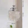 Lámpara Colgante Creativa de un Solo Cabezal Estilo Francés y Americano para Barra de Bar, Carcasa Dorada Lámpara Colgante de Mesita de Noche, Iluminación de Lujo Ligero para Vestíbulo, Pasillo, Balcón, Comedor