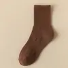 Meias Masculinas Algodão Puro Absorventes de Suor Meia-Calça Média Primavera e Verão Estilo Japonês Meias Versáteis Cintura Meias Esportivas de Basquete Indústria de Meias de Zhuji