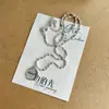 Colar com pingente de letra para clavícula com design geométrico simples e de nicho, moderno e versátil, toque de alta qualidade, luxo leve e elegante com uma vibe cool