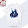 Camiseta de Manga Corta de Algodón Co-Branded del Juego Hollow Knight Ropa de Verano para Estudiantes Hombres y Mujeres