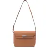 Nuevo Bolso Kelly de Piel de Vaca con Huella de Mano Unisex Bolso Messyman Bolso de Hombro para Mujer Bolso Sobre Bolso de Cuero Genuino de Axila