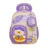 Mochila Escolar de Dibujos Animados Patito Guardería Venta al por Mayor Impermeable Ultraligera Linda Mochila para Bebé Hebilla Antideslizante Bolsa para Niños