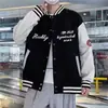 Chaqueta de béisbol moderna estilo americano para hombre, nueva colección de otoño, abrigo casual de retazos holgado vintage de alta gama para pareja