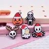 Novos Tamancos de Natal Estilo Halloween Sapato Flor de Plástico Macio Pvc Fivela de Sapato Decoração Removível Acessórios de Sapato DIY