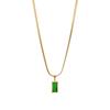 Collar de cadena de hueso de serpiente de acero de titanio de lujo ligero ins de dos piezas que no se desvanece para mujer, accesorios de ropa caros de alto aspecto para socialité, cadena para clavícula dorada