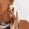 N12137 Europeu e americano ZA Heavy Industry Bright Conch Pendant Pendant Fashion Exagerado Geométrico Cera Linha Marine Wind Colar
