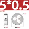 Conjunto de Cossinetes Redondos para Máquina Manual de Rosqueamento Fino, Padrões Americano e Britânico M1M3M4M5M6M8M10M12M14M20