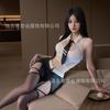 Huan Ye Lingerie Sexy Traje de Secretária Sexy Uniforme de Professora Puro Desejo Tentação Ny Pijamas 0522