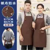 Delantales de Lona para Cocina y Uso Doméstico, Delantales Impermeables con Logo Publicitario Impreso a Prueba de Aceite para Restaurante, Venta al por Mayor para Hombres y Mujeres