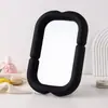 Espelho de maquiagem simples e irregular de alta definição para uso doméstico, espelho de mesa para penteadeira, espelho portátil para dormitórios estudantis, pode ser montado na parede