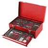 Juego de 143 Piezas de Caja de Herramientas de Hierro con Cajones de Dos, Tres y Cuatro Niveles, Caja de Almacenamiento para Ferretería, Caja de Herramientas de Hierro para Uso Doméstico