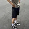 Shorts Curvos Modernos Estilo Americano para Homens e Mulheres, Verão Outdoor Esportivos Frescos Secagem Rápida Largos Retos Comprimento Médio