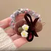 Diadema de Moda Elegante de Gama Alta Otoño Invierno Cabeza de Calabaza Elástico para el Cabello Anillo para el Cabello para Mujeres Anillo para Moño Flor en el Cabello Accesorios para el Cabello Nuevo