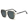 Nuevas gafas de sol de gran montura de alta gama para celebridades de Internet, gafas de sol para mujer con protección ultravioleta y efecto adelgazante para rostro grande, gafas de moda con degradado.