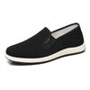 Novos Sapatos de Pano Velho de Pequim Masculinos Camada Dupla Palmilha de Capim Mai Integrada Solado Macio Confortáveis Respiráveis Sapatos de Pano para Calçar para Meia-idade e Idosos