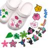 Transfronterizo Nuevo Estilo Hawaiano Zapatos Zapatos de Flores Zapatos con Agujeros de Hebilla Accesorios Decorativos Bolsa de Agujeros de Playa Accesorios de Dibujos Animados Diy