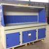 Mesa Industrial para Remoção de Poeira e Polimento, Bancada de Trabalho a Vácuo Móvel, Soldagem e Esmerilhamento