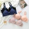 Nova roupa íntima feminina transfronteiriça, fina, sem fio, bordada, push-up, anti-flacidez, confortável, macia, sutiã de baixo preço no atacado