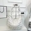 Bolsa de Ombro Único para Axila Feminina Estilo 2026, Bolsa de Mão de Jaqueta de Algodão Down Moda Coreana, Bolsa Cruzada Dumpling, Bolsa Nuvem Plissada