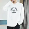 Camiseta de Manga Larga de Algodón Puro de Peso Pesado 260g para Hombre, Estilo Americano Holgado, Camisa para Usar por Debajo, Otoño e Invierno, Camisa Pequeña, Algodón Puro, Camisa de Otoño, Camiseta