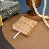 Caja de Empaque para Pulsera de Palo de Rosa Hoja Pequeña, Caja de Suspensión Pe Estilo Cajón, Caja de Regalo para Joyería, Caja de Regalo Estampada en Oro Estilo Chino Venta al por Mayor