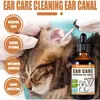 Kineshinex Limpador de Ouvido para Pets Gatos e Cachorros, Remoção de Ácaros de Ouvido Gotas Auriculares, Limpeza e Desodorização do Canal Auditivo, Use Cotonetes