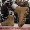 Nuevas botas militares de gran tamaño transfronterizas, botas tácticas transpirables, botas de combate para entrenamiento de senderismo al aire libre de fuerzas especiales, botas tácticas de caña alta