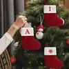 Meias de Natal transfronteiriças, Decorações de Árvore de Natal, Meias de Carta, Pingentes Criativos, Presentes para Crianças, Decorações de Festa, Baixos Preços Transfronteiriços