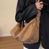Bolsa Feminina de Grande Capacidade para o Outono, Versátil 2026 Nova Moda Bolsa de Ombro Transversal, Bolsa Tote Acolchoada Texturizada para o Dia a Dia