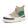Zapatos Casuales de Media Caña Gruesos con Retazos Estilo Coreano de Moda para Hombre Otoño Invierno Estilo Callejero Joven Personalidad Deportivos Zapatos para Hombre