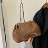 Bolsa Transversal de Ombro Único, Bolsa Retrô para Mulheres, Grande Capacidade, Bolsa Tote Colorida da Moda para Aula e Trabalho, Simples e Versátil