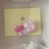 Nuevo Clip para el Cabello Divertido de Color Caramelo con Letras Simples Originales Femenino Lateral Pinza de Pico de Pato Pasador Accesorios para el Cabello Clips