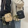 Moda Masculina Cool Neutro Celular Satchel New Ins Estilo Coreano Estilo Casual Shoulder Crossbody Bag Bolsa de Mudança Pequena para Mulheres