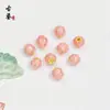 Accesorios de Cobre 18K Cloisonné Loto Pulsera de Cuentas Pulsera de Cuentas Bolsa de Materiales Accesorios Hechos a Mano para Bricolaje