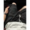 Pantalones Cortos de Punto para Hombre Wolf Xiaoxiangfeng del Territorio del Norte, Pantalones de Verano con Estampado de Cebra Blanco y Negro, Marca de Tendencia, Sensación de Alta Gama, Estilo Casual Holgado