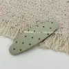 Estilo Coreano Novo Tecido de Bolinhas Geométrico Presilha de Cabelo Doce Moda Presilha para Franja Lateral BB Clip Elegante Versátil Presilha para Cabelos Rebeldes