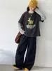 Conjunto de Sudadera de Dos Piezas para Niñas Primavera y Otoño 2026 Nuevo Estilo para Niñas Mayores, Conjunto de Dos Piezas con Pantalones Cargo Holgados Tendencia
