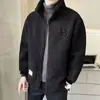 Nueva Colección Otoño e Invierno 2025 Chaqueta de Cachemira para Hombre Cuello Alto Gruesa con Forro Polar Chaqueta de Invierno para Hombre Tendencia